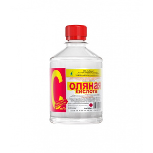 Кислота соляная 20%  0,5 л пл.