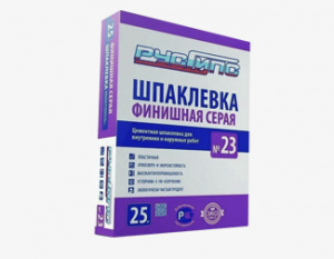 Шпатлевка Русгипс №23 цементн.финиш Серая 25кг